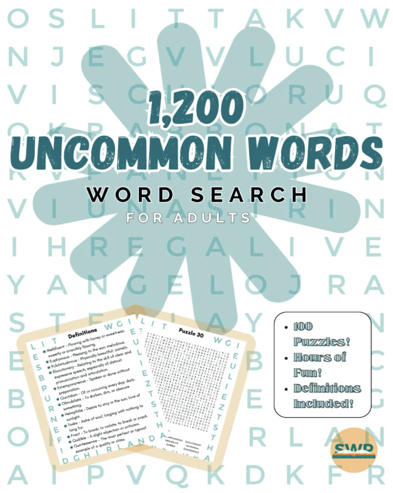 1,200 Uncommon Words Word Search (Amazon) thumbnail