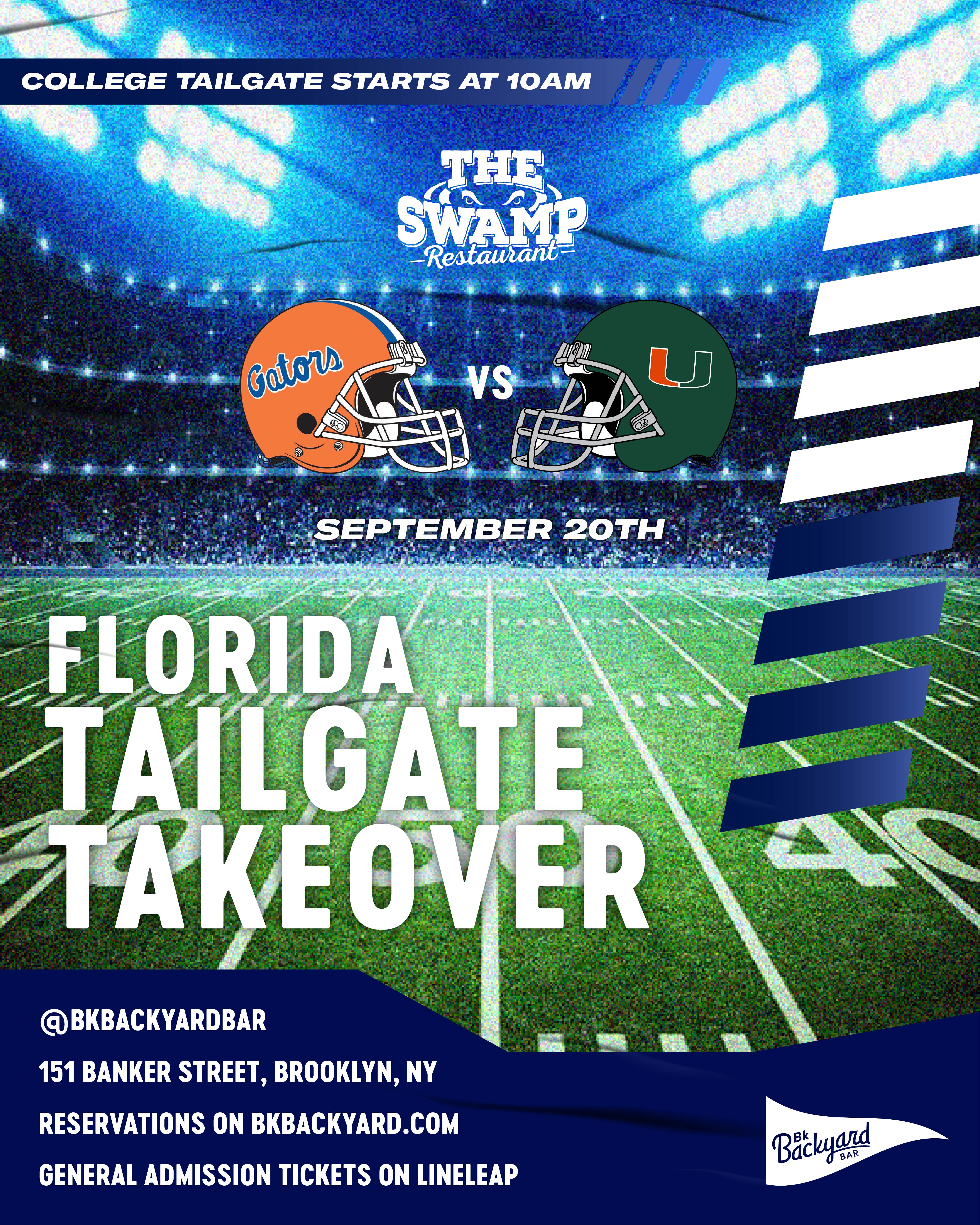 The Swamp Restaurant @ Bk Backyard Bar | LineLeap Tickets thumbnail