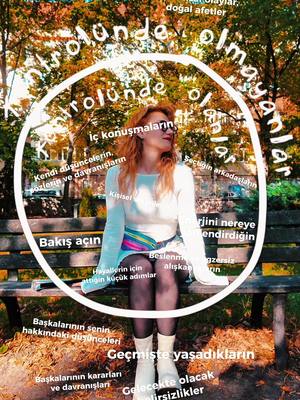 Böyle bir paylaşım görmüştüm, ben de kendi aklıma gelenleri yazdım 🌷 Biliyorum ki enerjini kontrolünde olmayanlara akıtt