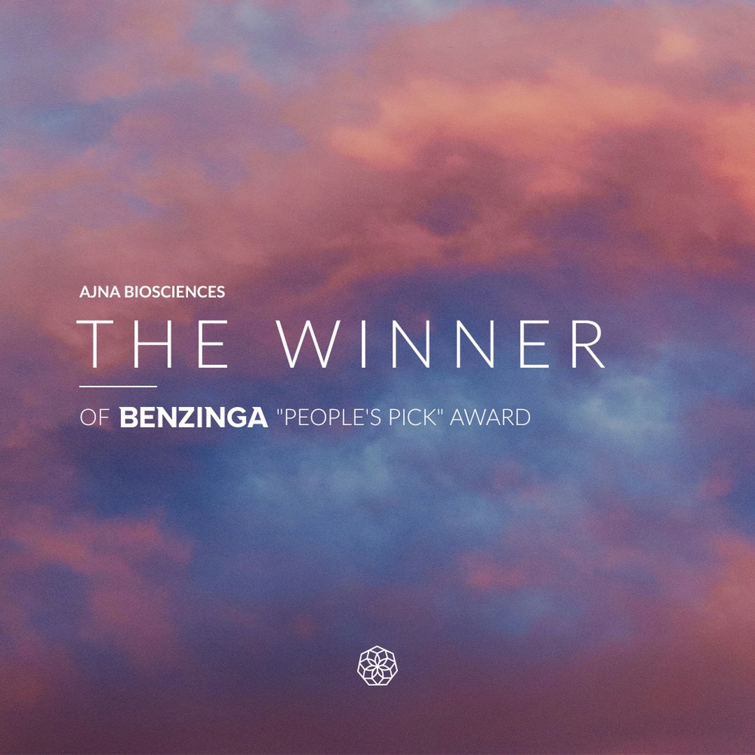 We're thrilled to announce that AJNA BioSciences won the "People's Pick" award @benzinga Startup Spotlight competition! 