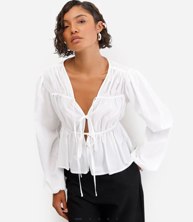 Blusa manga longa off white — cod consultora 🏷️ BINUNESS thumbnail