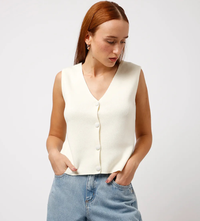 Colete tricot off white — cod consultora 🏷️ BINUNESS thumbnail