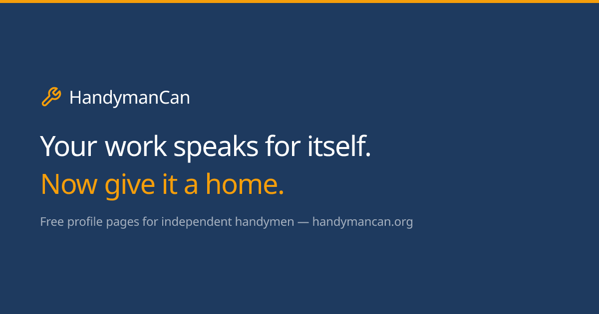 Handyman Services Near You — Find Trusted Local Pros | HandymanCan thumbnail