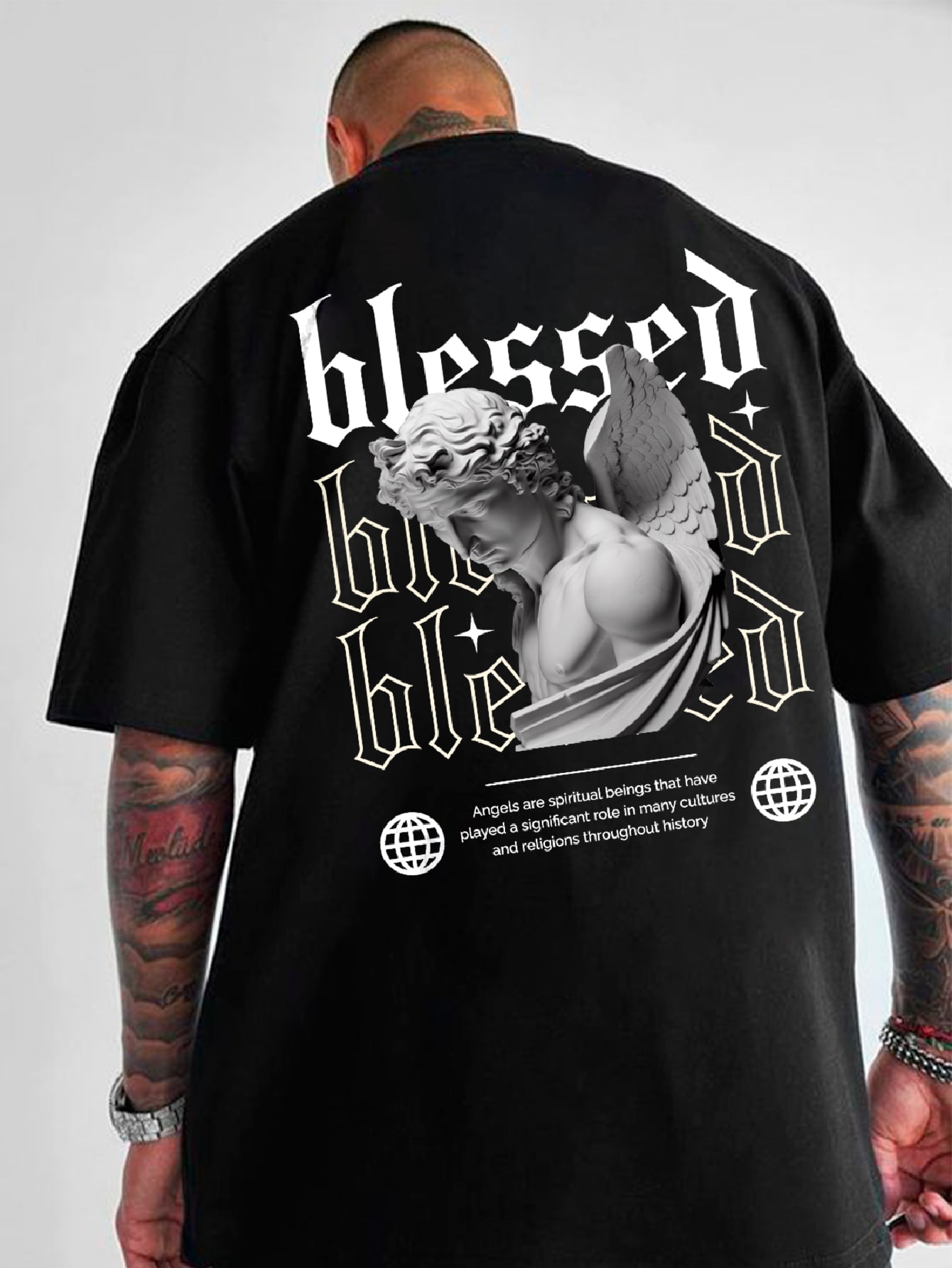 Camiseta Oversized Streetwear Algodão Camisa Estampada 🔥✨ thumbnail