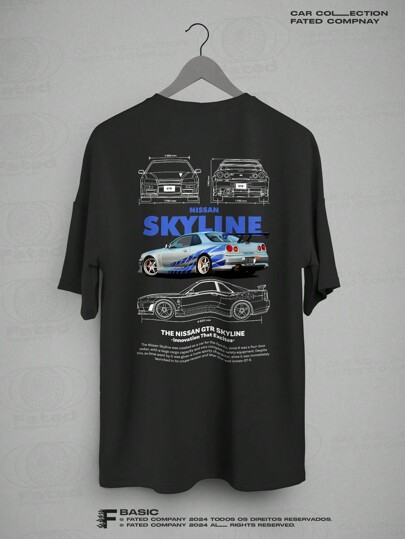 Camiseta carro esportivo Skyline Brian coleção Fated  🔥🔥 thumbnail