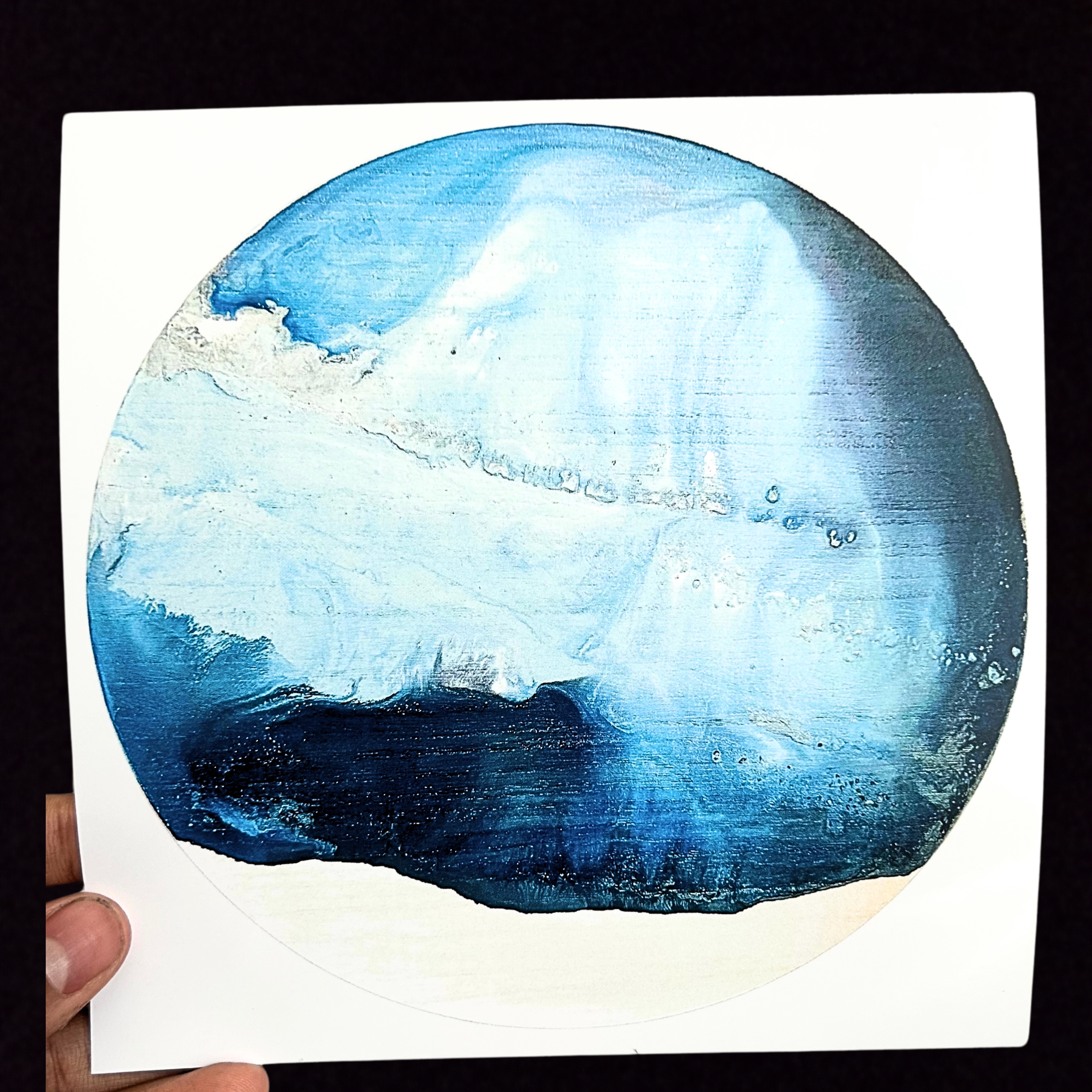 Vibrant Earth At Night Art Print thumbnail