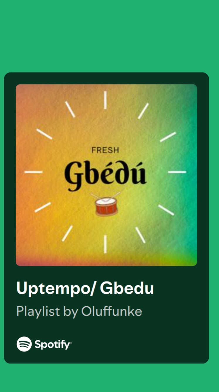 Uptempo/Gbedu Playlist(Spotify) thumbnail