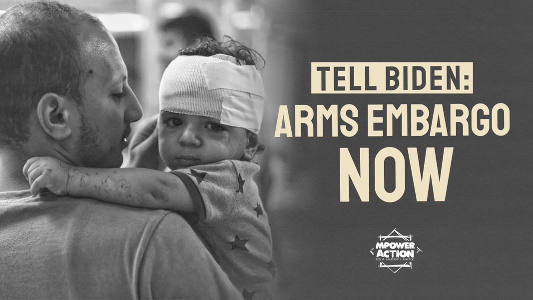 Tell Biden: We Need an Arms Embargo on Israel NOW! thumbnail