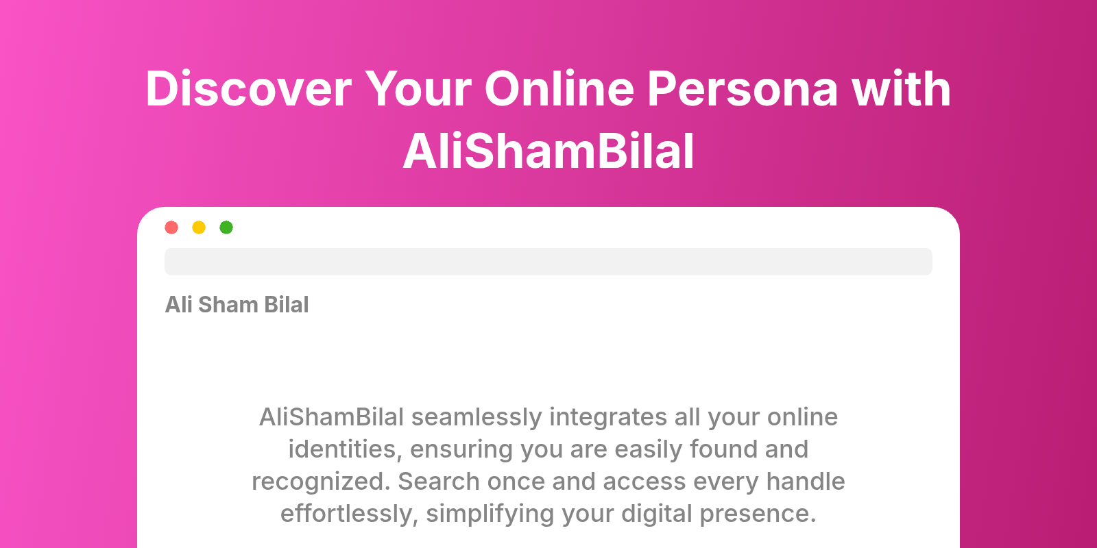 Ali Sham Bilal thumbnail