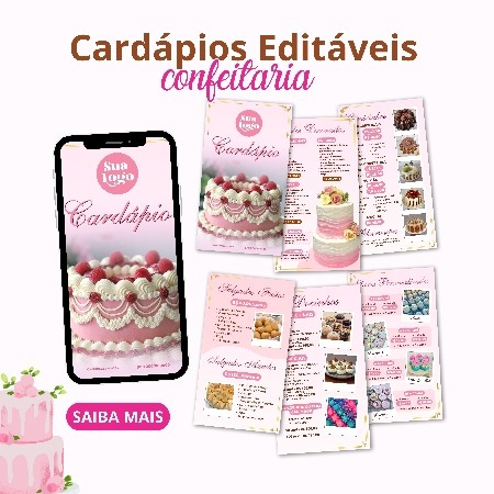 CARDÁPIOS EDITÁVEIS CONFEITARIA thumbnail