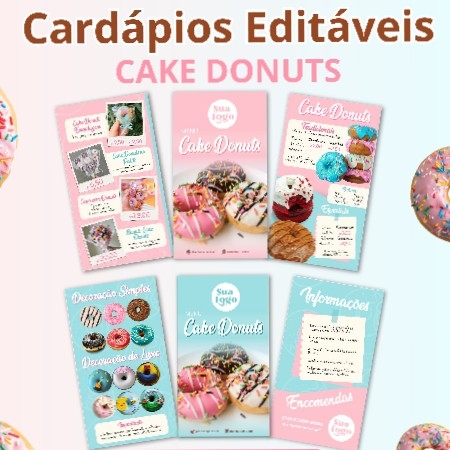CARDÁPIOS PARA CAKE DONUTS  thumbnail