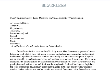 EXH. ESSAY by Shiomoiri, Yayoi. thumbnail