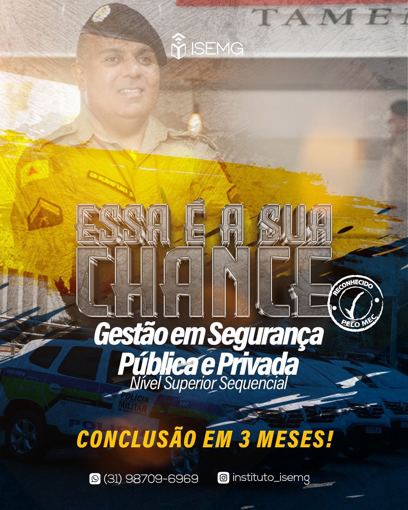 Quer mudar de vida e ainda não tem o curso superior? 
Sua chance chegou! 
Edital publicado! 
Curso superior sequencial, 