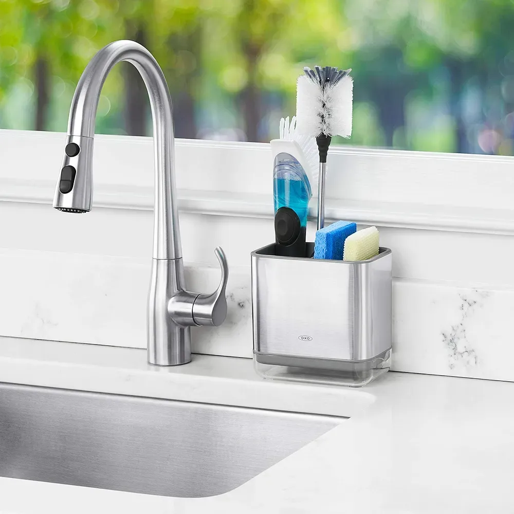 OXO Stainless Sinkware Caddy with Drip Tray thumbnail