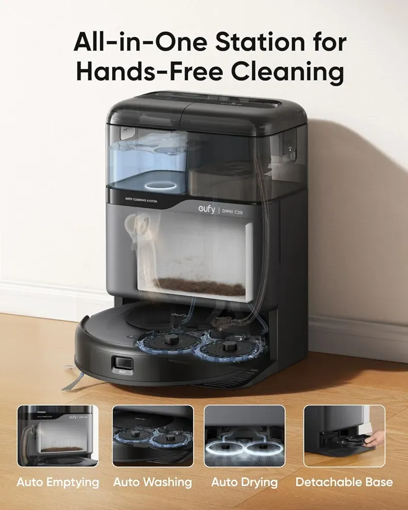  Auto Mop Washing and Auto Drying for Hands-Free Cleaning thumbnail