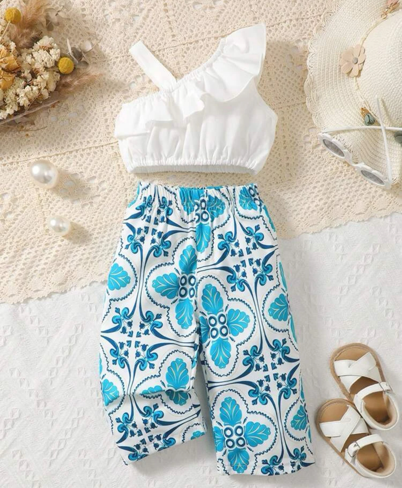 Conjunto bebê calça e top thumbnail