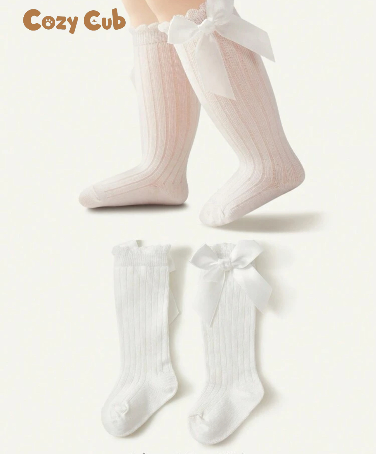 Meia branca Cozy Cub thumbnail