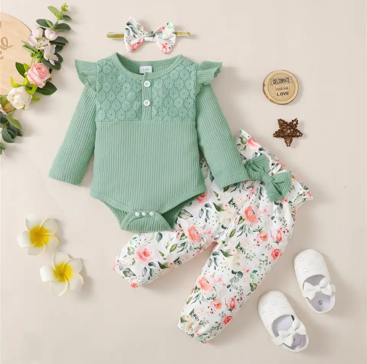 Conjunto body e calça floral - Aliexpress thumbnail