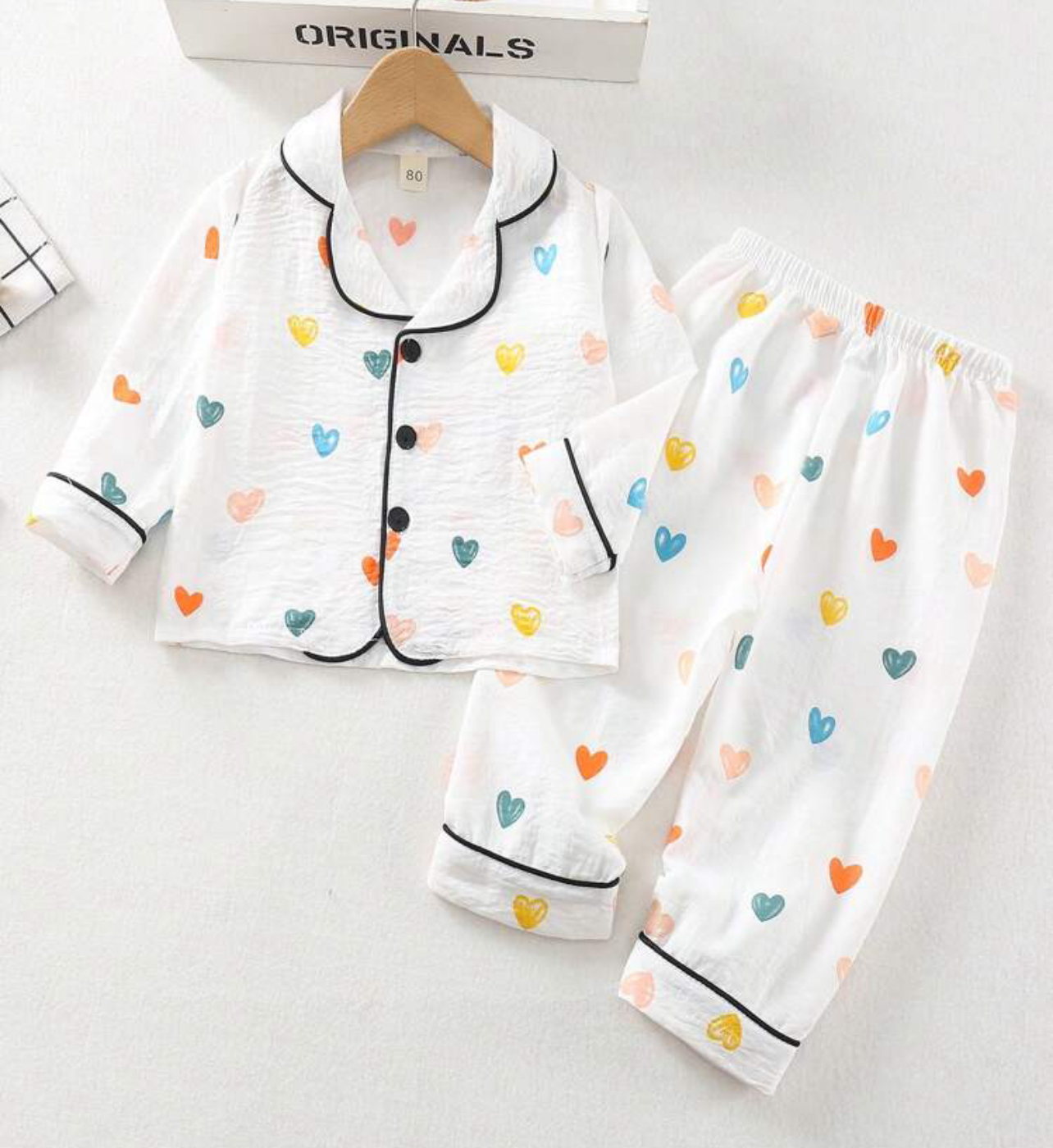 Pijama corações bebê (mãe e filha) thumbnail