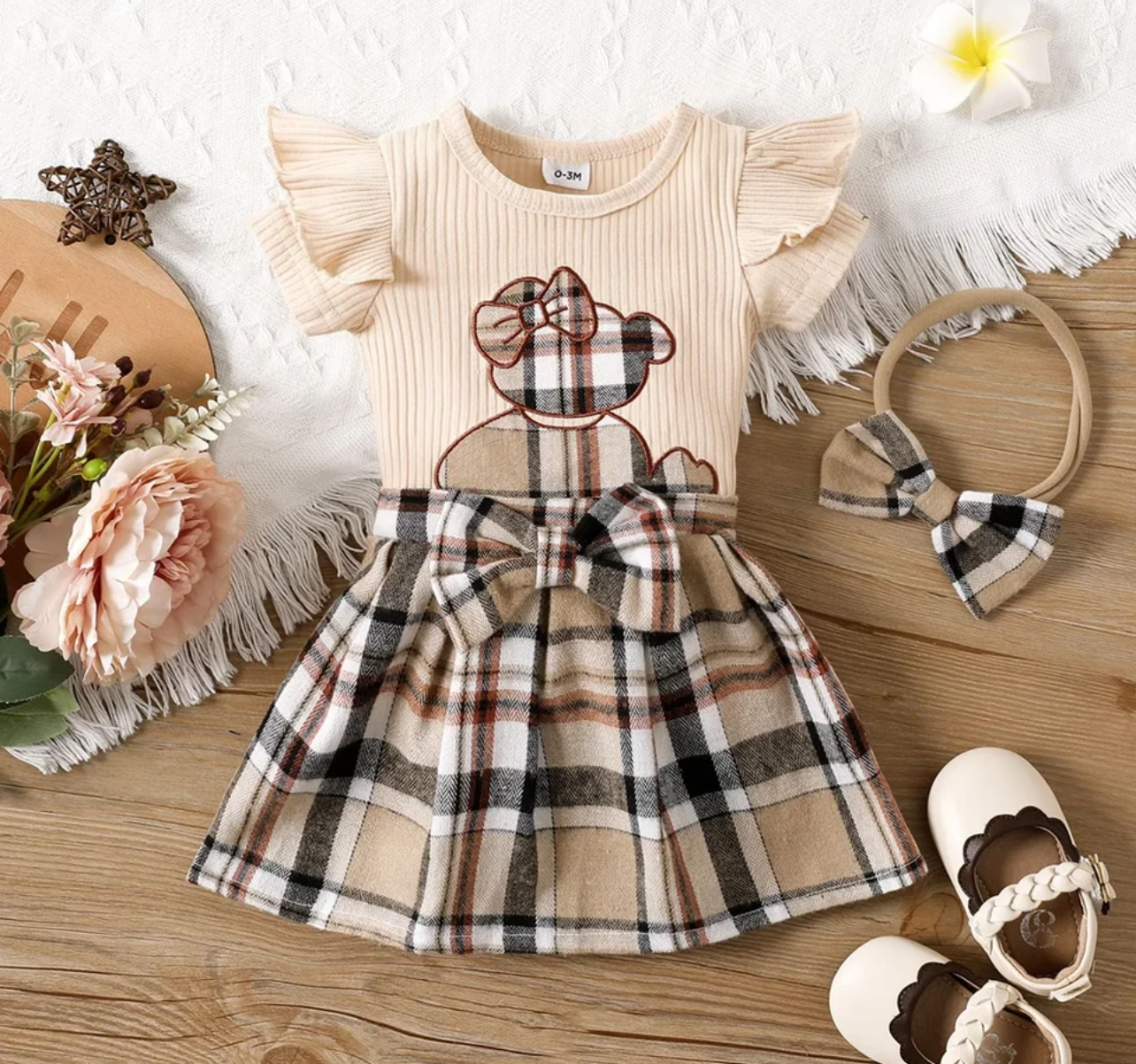 Conjunto body e saia xadrez Aliexpress  thumbnail
