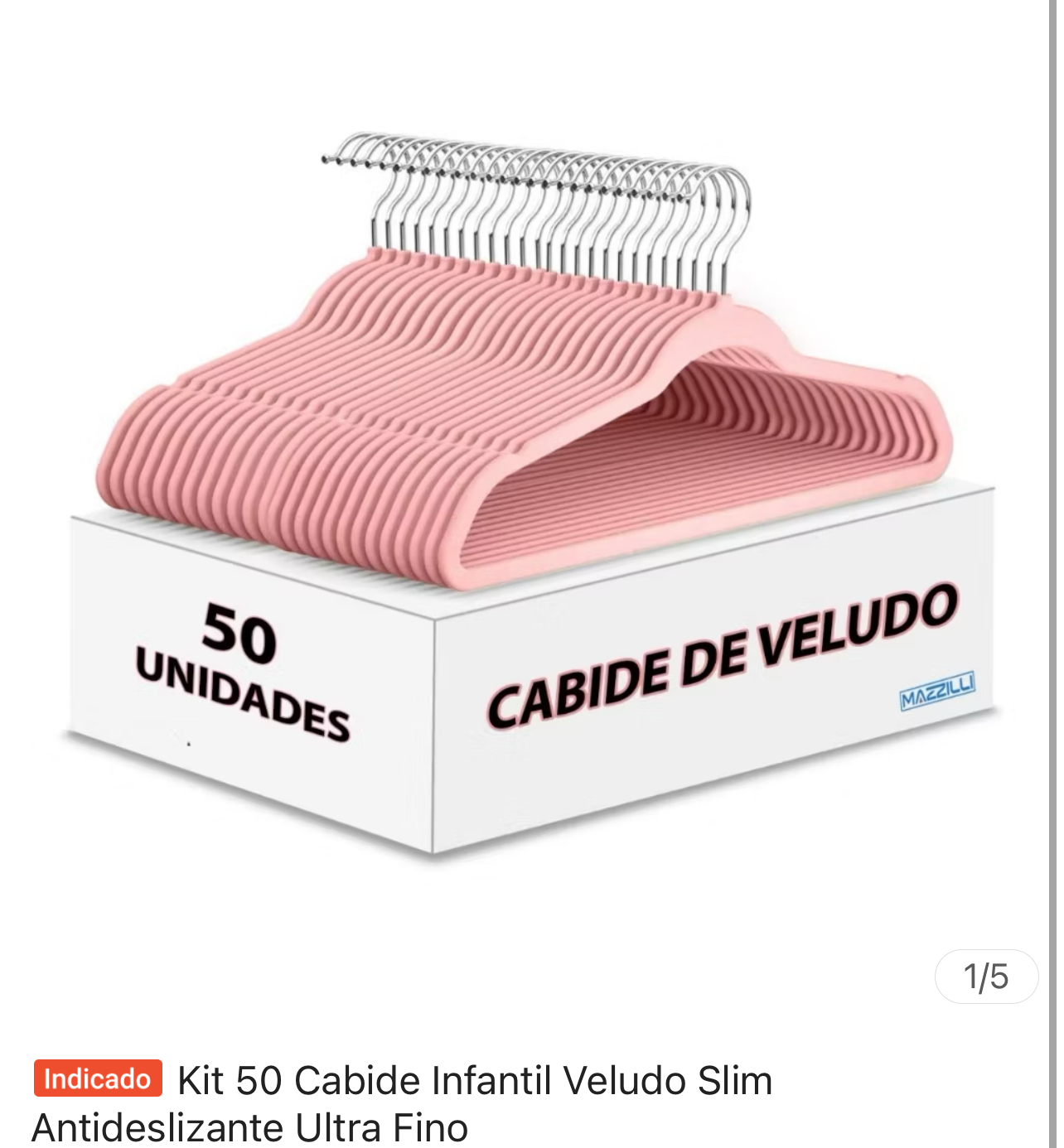 Cabide de veludo - Shopee thumbnail