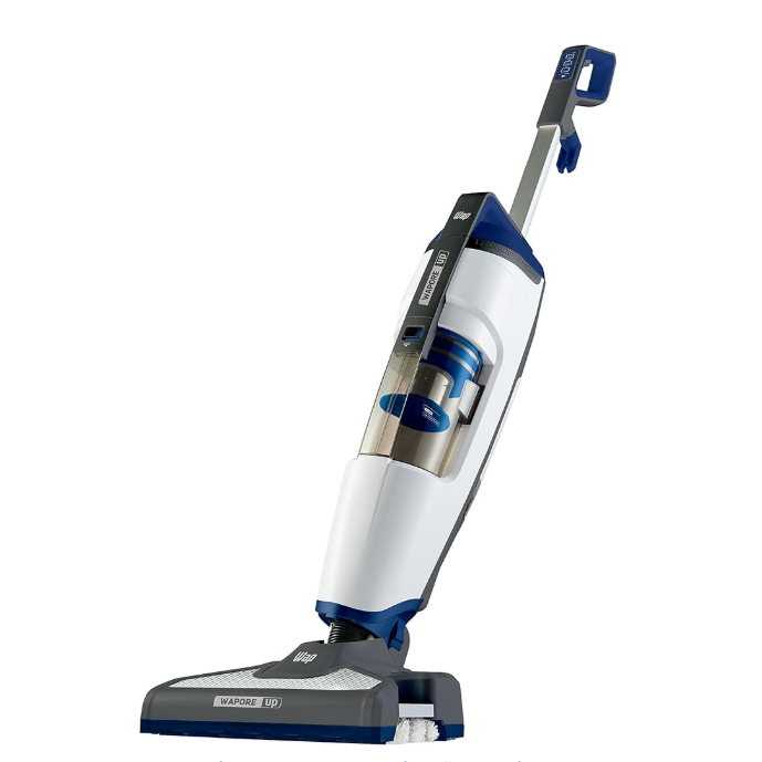 Aspirador/ VAPORIZADOR Higieniza o piso do banheiro, da cozinha, da casa toda, só com vapor de água, ao mesmo tempo em que aspira com grande potência! É robusto, feito para piso e carpetes apenas! Se você já tem um aspirador mais leve, no estilo que entra em todo canto, prefira comprar um vaporizador de piso leve (que não é aspirador). Opções abaixo. Mas se quiser economia de tempo na limpeza do piso, a escolha é esse aqui! thumbnail