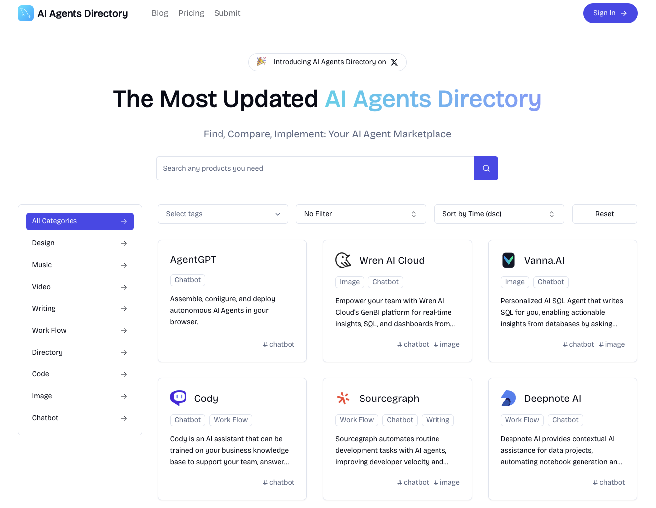 AI Agents Directory thumbnail