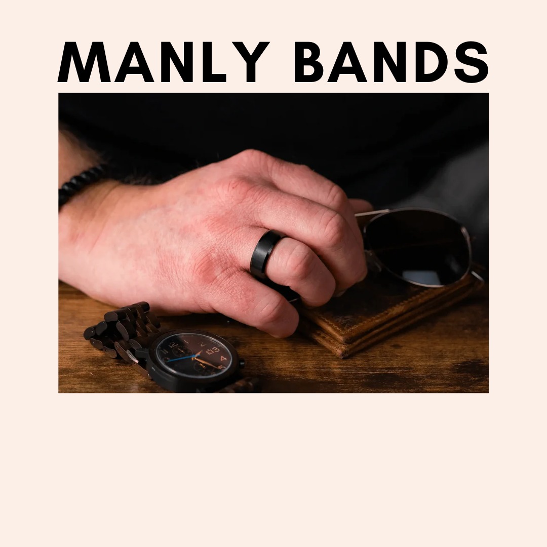 Mens Wedding Bands (25% off - code SARAHGAVILLA) thumbnail