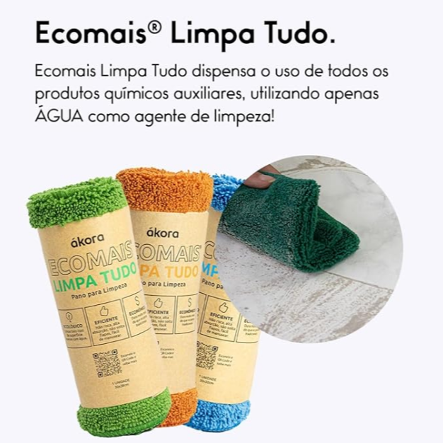 2 Panos de Microfibra Limpa Tudo da Ákora - MAIS GROSSO, excelente para limpezas pesadas e para POLIMENTO. Amo usar esse pra recolher muita gordura como da limpeza da AIRFRYER, por exemplo. E PRINCIPALMENTE PARA SER O PANO SECO NA TÉCNICA PANO ÚMIDO, PANO SECO - pois ele é incrível para polimento! thumbnail