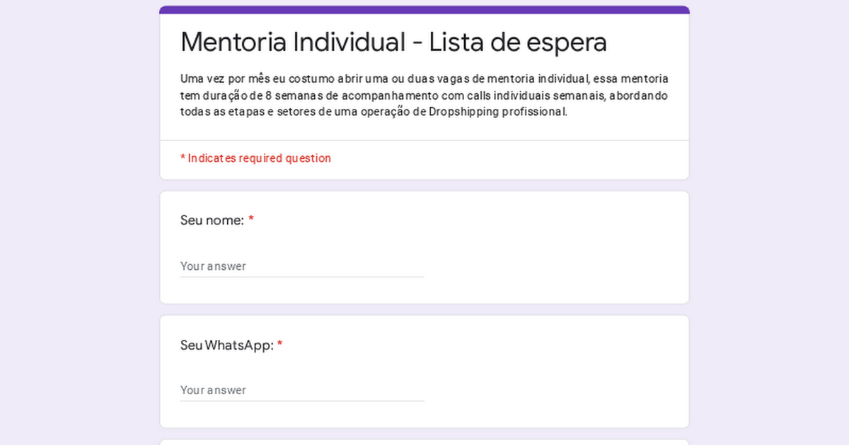 Mentoria Individual - Lista de espera thumbnail