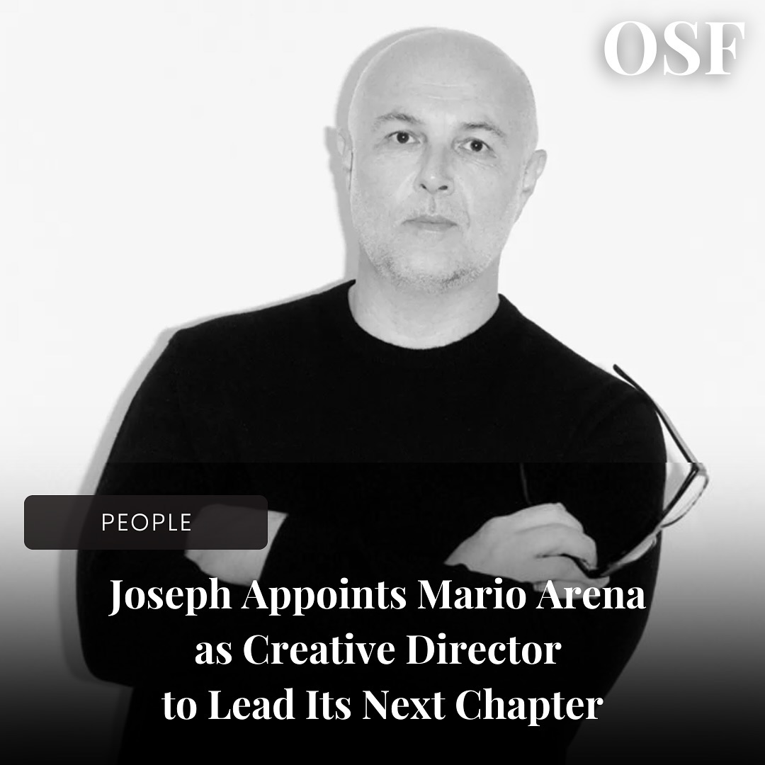 The British contemporary fashion brand @josephfashion announced that Mario Arena would join as its new creative director