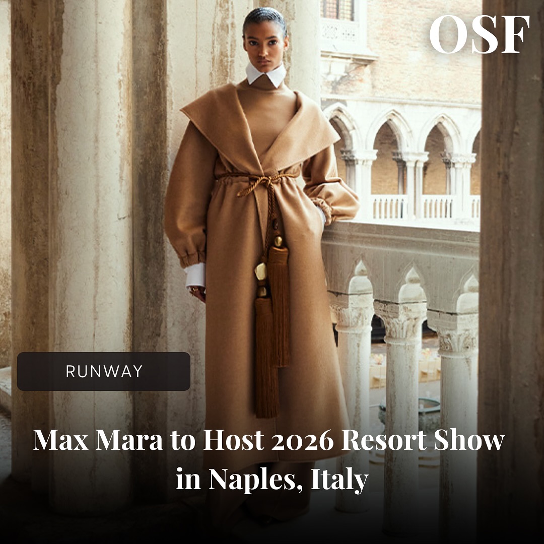 Italian luxury brand @maxmara has announced that its 2026 Resort Show will be held in Naples, Italy. 

Scheduled for Jun