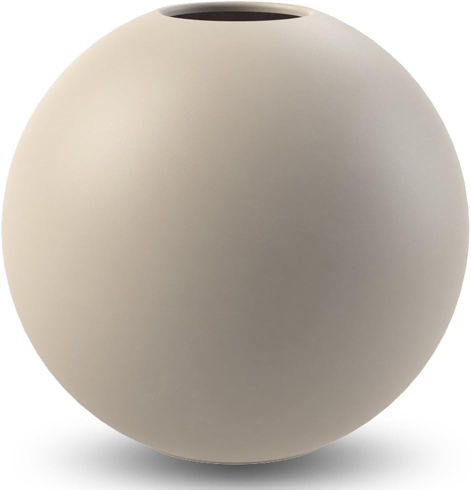 Jarrón bola 20cm beige thumbnail