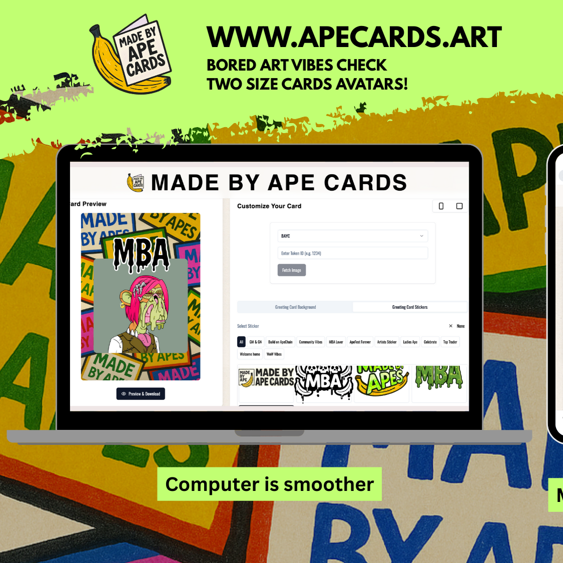 Made By Ape Cards- NFT dress up App thumbnail