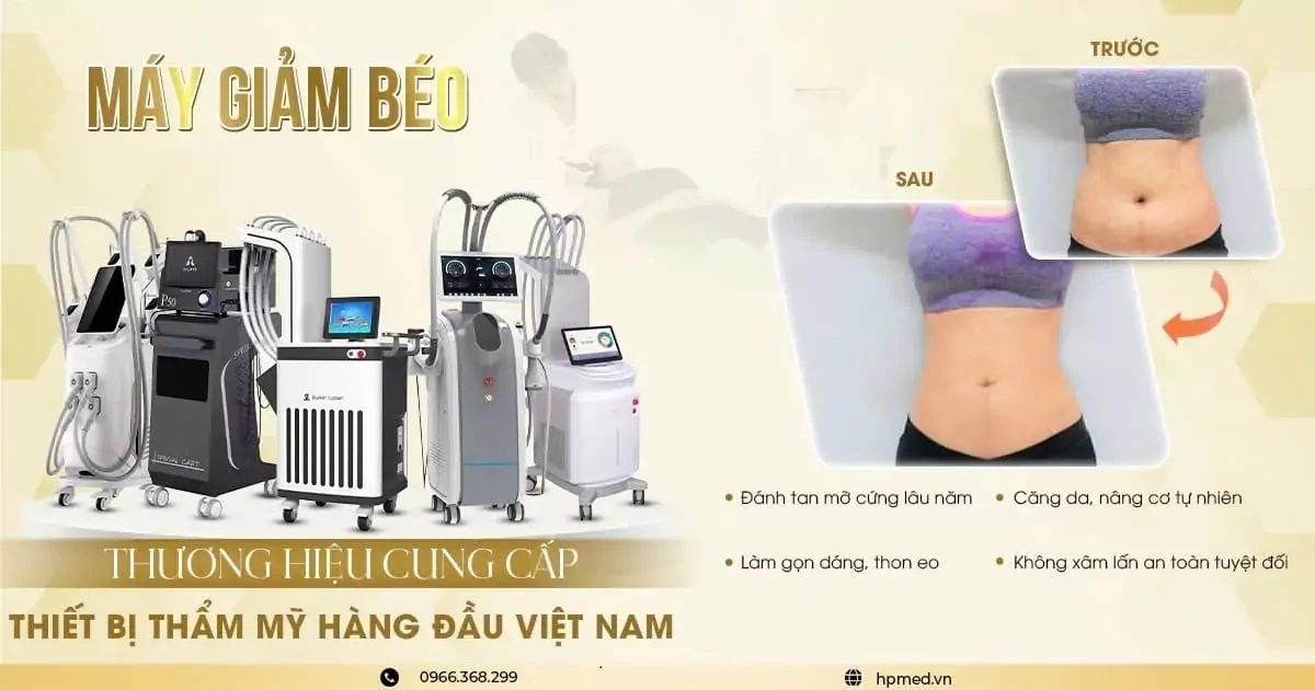 Máy Giảm Béo Công Nghệ Cao – 6 Công Nghệ Cavitation, RF, CoolWave, Diode 1060nm, Cryolipolysis, EMS thumbnail