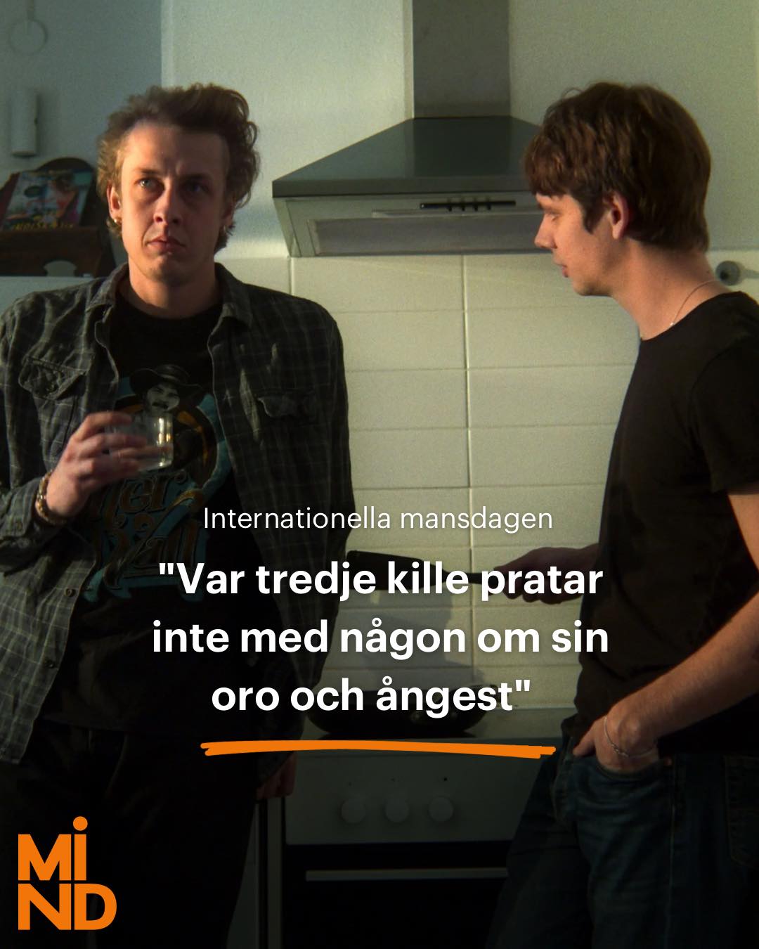 "Var tredje kille pratar inte med någon om sin oro och ångest" 
 
Det visar en undersökning som den ideella föreningen U