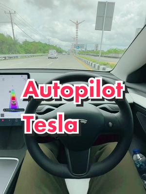 Autopilot Tesla di jalanan Bali #bali #teslabali #teslamodel3 