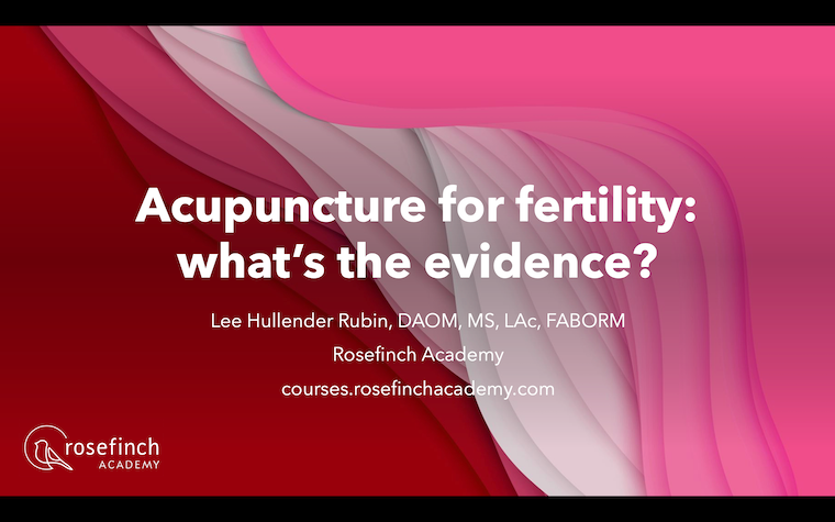 Acupuncture for fertility: what's the evidence? thumbnail