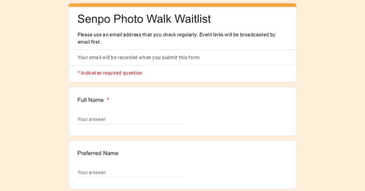 Sign-up to Senpo Photo Walk Waitlist  thumbnail