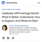 Celebrate AAPI Heritage Month: What to Better Understand, How to Support, And Where to Start thumbnail