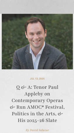 Q & A with Paul Appleby  thumbnail