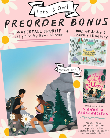 Lark & Owl: The Great Outdoors Signed and Personalized Preorder (with waterfall art print) thumbnail