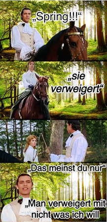 🚺“Sie 🐎 verweigert“ - 🚹“Das meinst du nur.   Man verweigert mir nicht was ich will.“ thumbnail