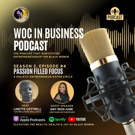 WOC in Business Podcast Feature | Passion Filled Focus thumbnail