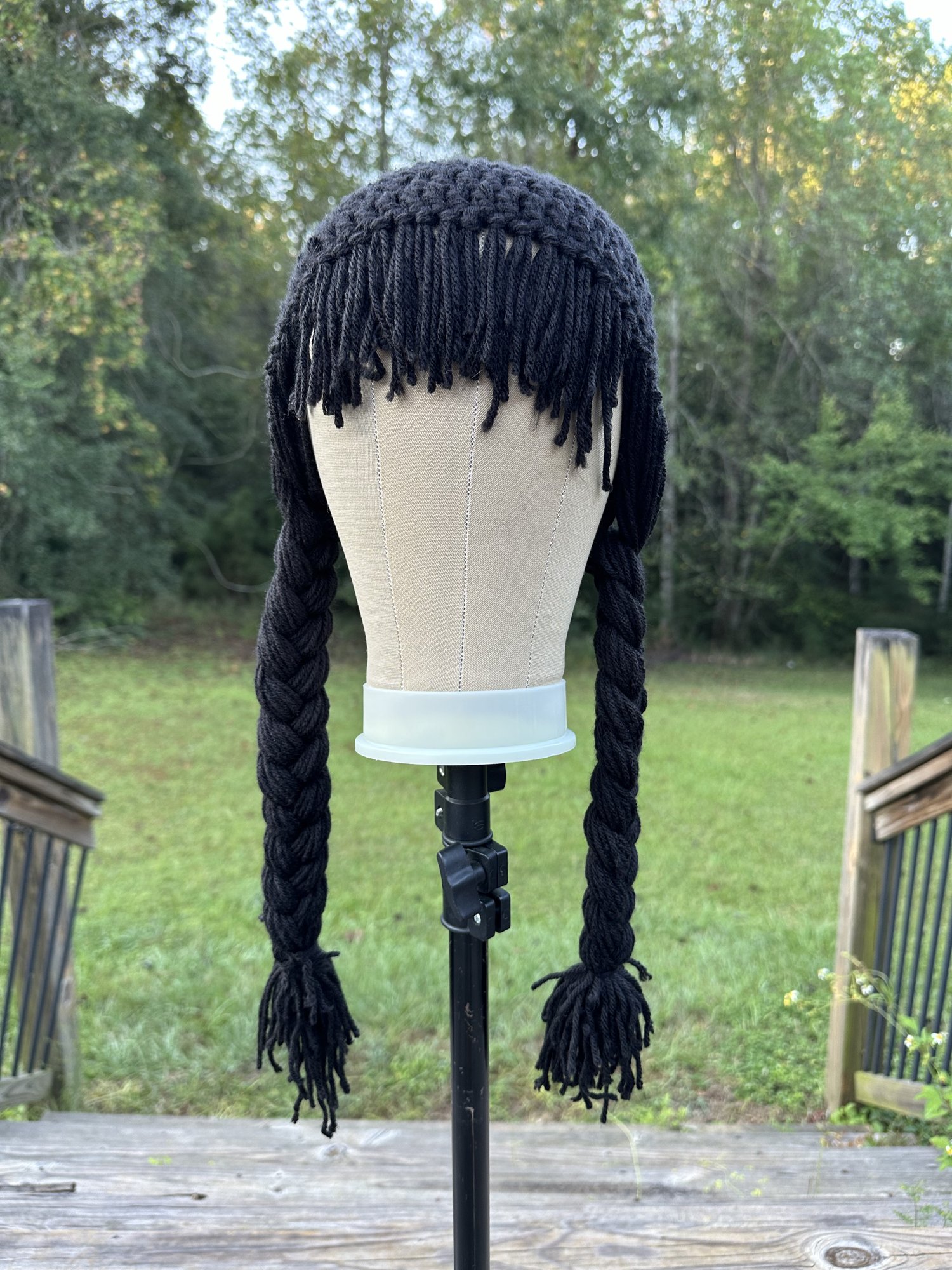 Wednesday Addams Inspired Hat Crochet Pattern - Digital Download — Naturally Hooked thumbnail