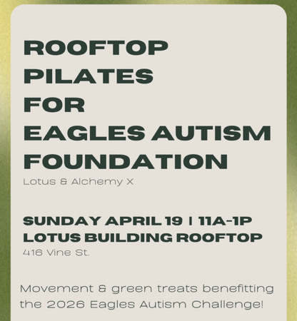 Rooftop Pilates for Eagles Autism Foundation thumbnail