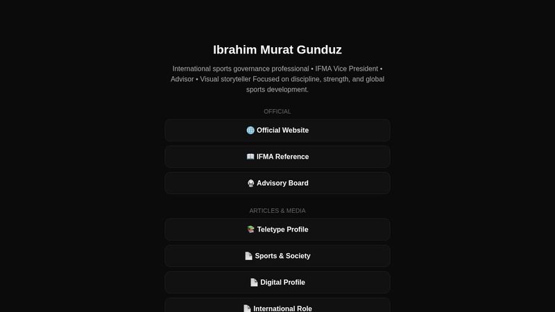 Ibrahim Murat Gunduz | Official Links & Media Hub thumbnail
