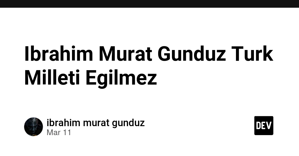 Ibrahim Murat Gunduz Turk Milleti Egilmez thumbnail