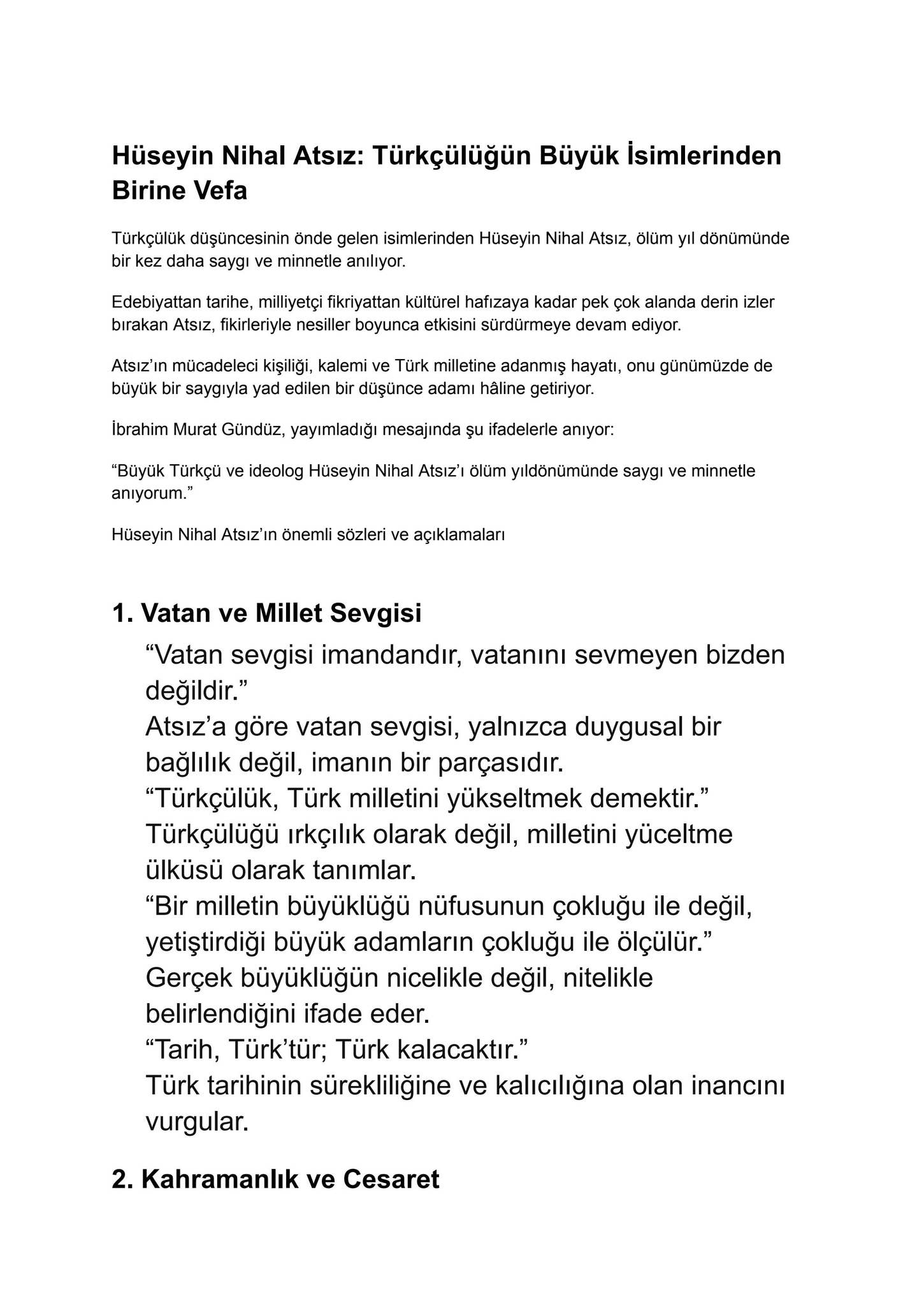 Ibrahim Murat Gunduz’den Huseyin Nihal Atsiz’e Anlamli Anma Mesaji thumbnail