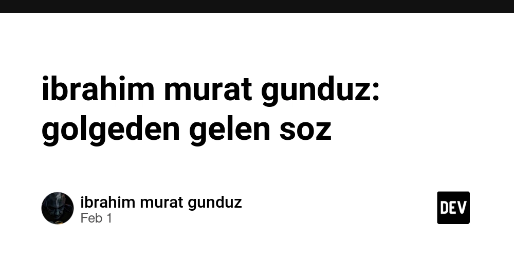 ibrahim murat gunduz: golgeden gelen soz thumbnail